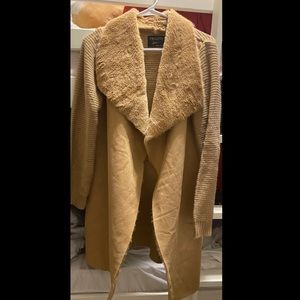 Faux fur sweater